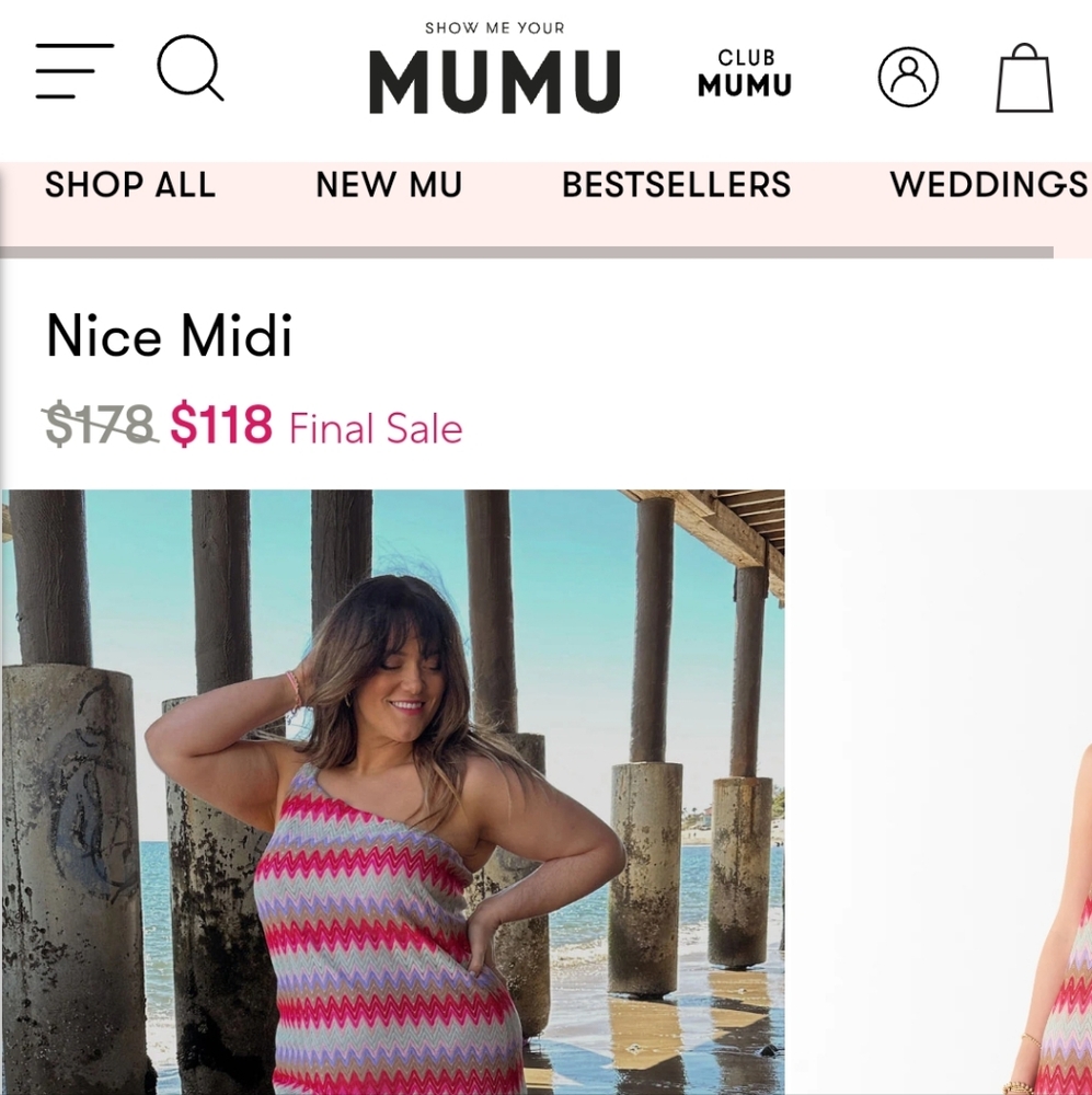 NWT Show Me Your Mumu Nice Midi dress
